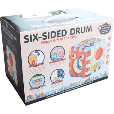 هدية سعيدة للطفل ‎-‎ طبلة سداسية الجوانب!، لعبة التنمية المبكرة، 1 سنة فأكثر،