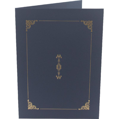 Roco Certificate Holder with Print, A4, Cardboard Frame, 300 gsm, Blue