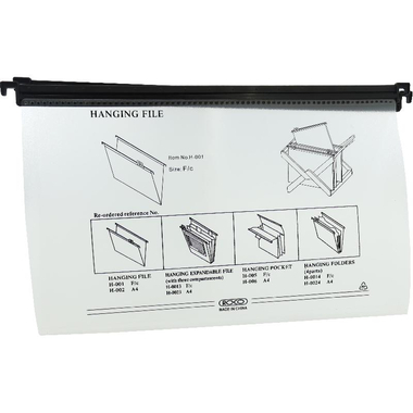 Roco Hanging File, F4/A4, 1/5 Tab Cut (Removable), Brown