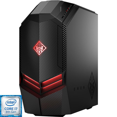 HP OMEN 880-101nx Gaming CPU, Intel Core i7-8700K (8th Gen), 32 GB RAM, NVIDIA GeForce GTX 1080 (8 GB), 256 GB PCIe NVMe M.2 SSD/2 TB HDD