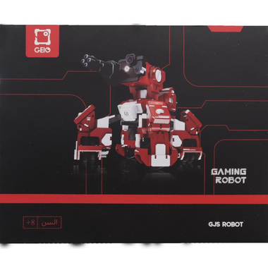جييو معركة مطلق النار من منظور الشخص الاول روبوت، تحكم عبر تطبيق، احمر، انجليزي، 5 سنوات فأكثر