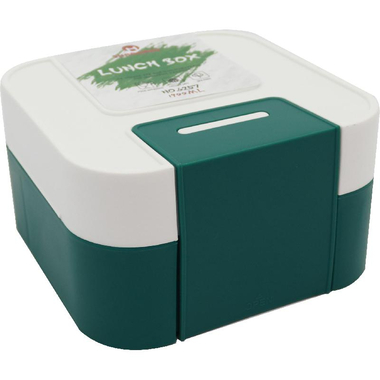 Lunch Box, Square - for Bread, Green