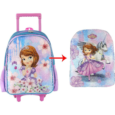 ديزني صوفيا ذا فيرست حقيبة بعجلات، بنفسجي‎/‎وردي