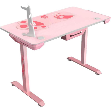Eureka Ergonomic Venus I1S Gaming Desk, P2PB/ABS/Carbon Steel, Lovely Pink