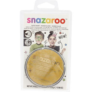 Snazaroo Classic Face & Body Paint, Metallic Gold, 18.00 ml ( .63 oz )