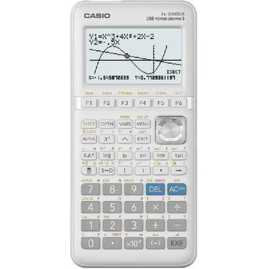Casio fx-9860 GIII Graphic Calculator, 21 Digit, 8-line 3 Color Dot Matrix (64 X 128 Dots), Grey