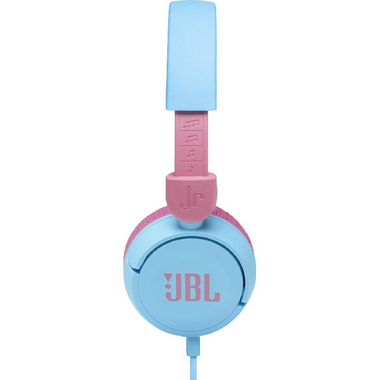 JBL Jr310 Kids On-Ear Headphones, Wired, Built-in Microphone, Blue
