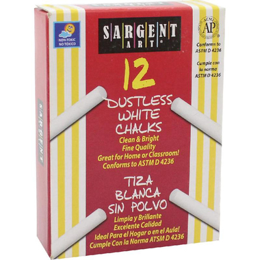 سارجينت آرت طباشير، ابيض، 12 قطعة