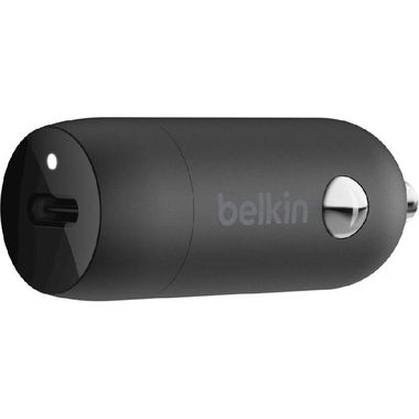 Belkin BoostCharge 20W USB-C PD Car Charger, Fast Battery Charging, 20 Watts, Single USB-C (PD), Black