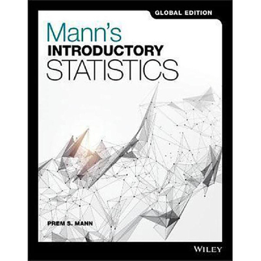 Mann's Introductory Statistics، 9th Global Edition