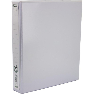 Roco 3 "O" Ring Presentation Binder, 2.00 in ( 5.08 cm ), A4, Plastic/Pressboard, White
