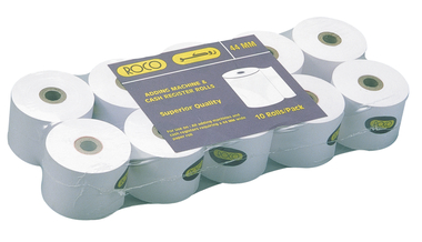Roco Adding Machine Paper Roll, Single Ply, 44.00 mm ( 1.73 in ), White