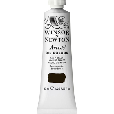 Winsor & Newton Artists' Oil Color, Lamp Black, 37.00 ml ( 1.30 oz )