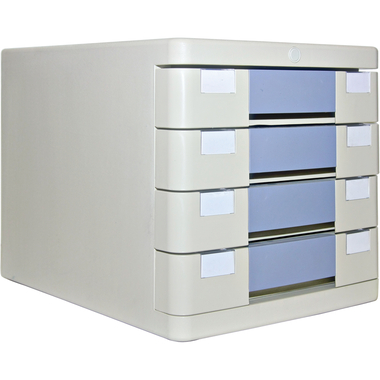 Filing Drawer, 4 Drawers, A4, Grey
