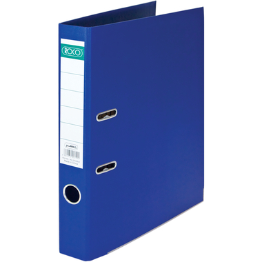 Roco Standard Box File, 5 cm, F4/A4, Blue, Polypropylene/Pressboard