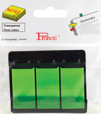 Pronoti Tape Flags, Green