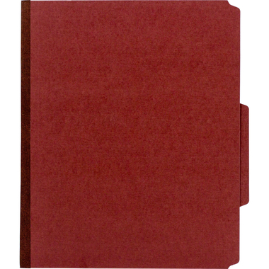 Smead Classification Folder, Letter, Folder: 2" Prong, Divider: 1" Twin Prong, 2 Dividers, Red