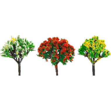 Model Vegetation, Hard Wood Tree - Medium, 1:100, 3 Pieces