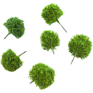 Model Vegetation, Hard Wood Tree - Small-, 1:250, 6 Pieces