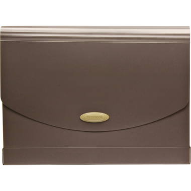 داتا بانك ملف يتمدد مع جيوب، A4، 12 جيب، رمادي،