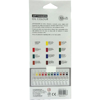 Art Rangers Basics Colour Set Oil Color, 12 Colors 12.00 ml ( .42 oz )