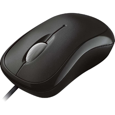Microsoft Basic Mouse, Wired, Optical, Black
