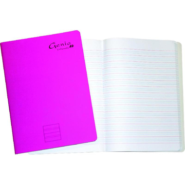 Bassile Freres Genio Notebook, A4, 192 Pages (96 Sheets), Double Ruled (English)
