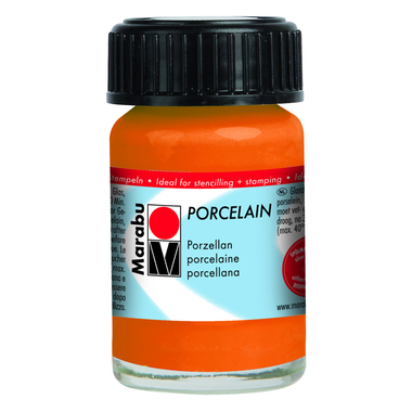 مارابو دهان خزف طلاء تأسيس مائي غير نفاذ الرائحة سريع الجفاف، برتقالي، 15.00 مل،