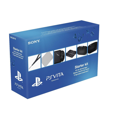 Sony Starter, PS Vita Accessories Kit, Wrist Strap, Cleaning Cloth, Card Holder, Protective Film, Case and Pouch