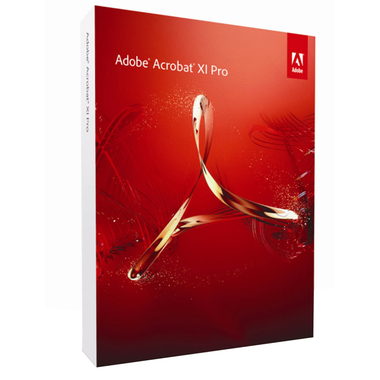 Adobe Acrobat XI Pro, English, 1 User, CD/DVD