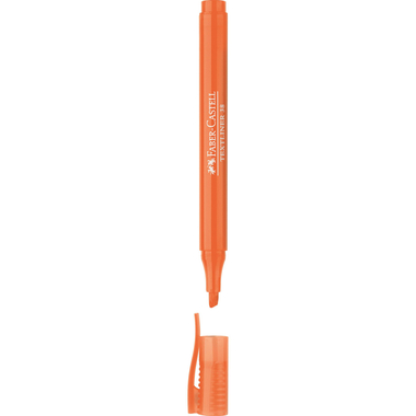 Faber-Castell TextLiner 38 Highlighter, 1.2 - 5 mm Chisel Tip, Orange
