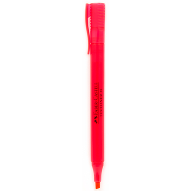 Faber-Castell TextLiner 38 Highlighter, 1.2 - 5 mm Chisel Tip, Red