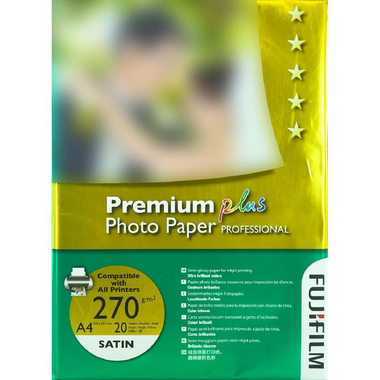 Fuji Photo Paper, Matte, White, A4, 270 gsm, 20 Sheets