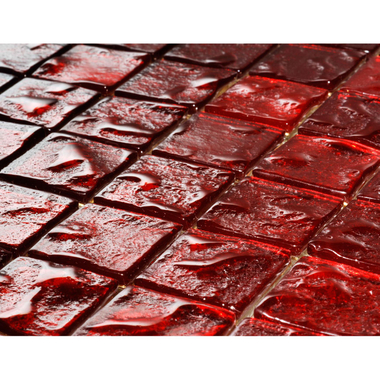 فسيفساء أكريليك، احمر، عادي، مربع، 100‎ قطعة، 2 مم X 10 X 10