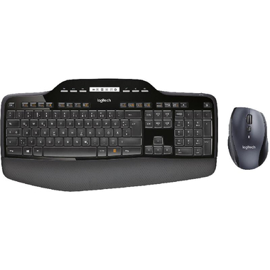Logitech MK710 Desktop (Keyboard and Mouse), Wireless (2.4 GHz RF), for Laptop/Desktop Computer/Gaming Desktop Computer/CPU (Windows OS), Black