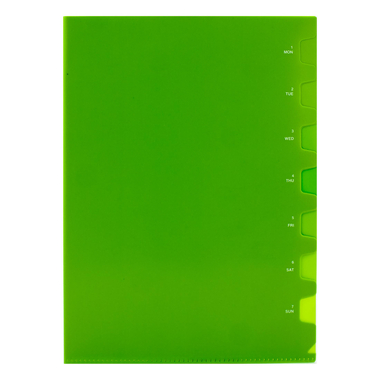 ملف حفظ الورق، A4، يفتح من الجانب، شفاف