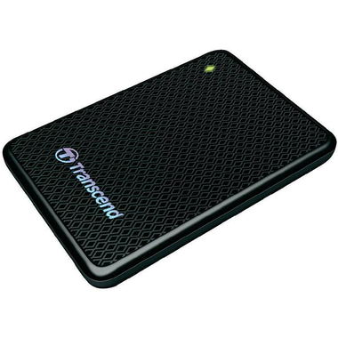 Transcend ESD400 Portable SSD - Solid State Drive, 256 GB, Black