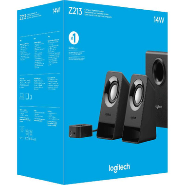 Logitech Z213 Compact 2.1 Speaker System, Wired, Black