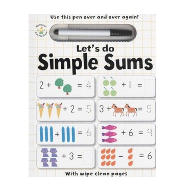 Lets Do - Simple Sums (Wipe Clean Pages)