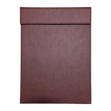 حامل ورق لوحي مزود بمشبك، جيب واحد، A4، بني