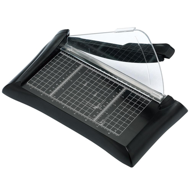 KW-triO Guillotine Paper Trimmer, 220.00 mm ( 8.66 in ) up to 3 Sheets, Plastic/Steel, Black