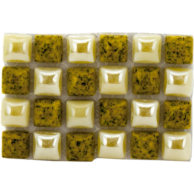 Marble Mosaic, Assorted Color, Glazed, Square, 24 Pcs/Pack, 1.2 cm