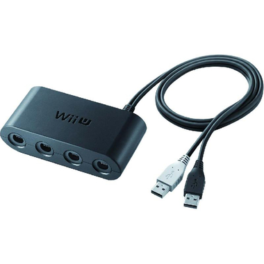 Nintendo GameCube Controller Adapter, for Wii U, Black