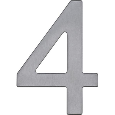 Roco Self Adhesive Numbers, "4", English, Silver