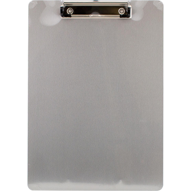 سنادة ورق بمشبك عادية، A4، الومنيوم، فضي