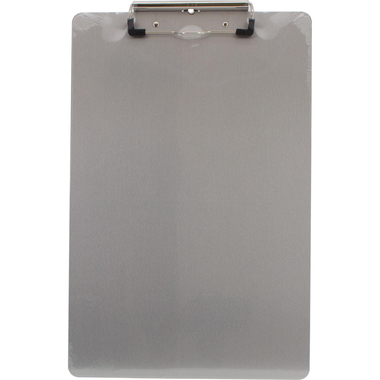 سنادة ورق بمشبك عادية، (33.8 سم X 23.9) F4، الومنيوم، فضي