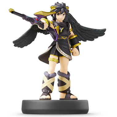 Amiibo "Black Pit - Super Smash Bros" GamePlay Character/Action Figure, for Wii U