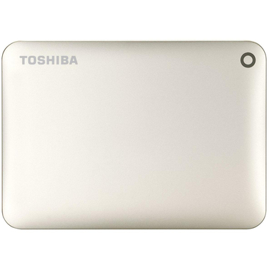 Toshiba Canvio Connect II Portable Hard Disk Drive, 3 TB, Gold