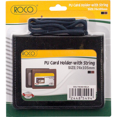 Roco Wallet Type ID/Card Holder, Black