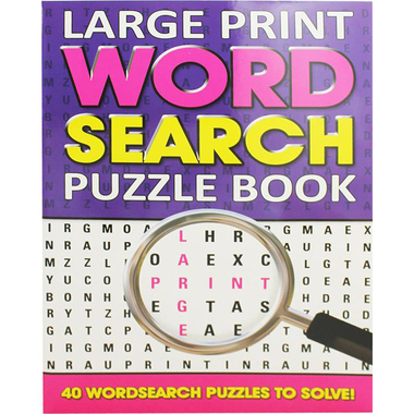 Word Search: Large Print Puzzle Book